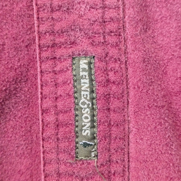 M. Fine & Sons medium button down shirt in soft red/mauve - Picture 5 of 12